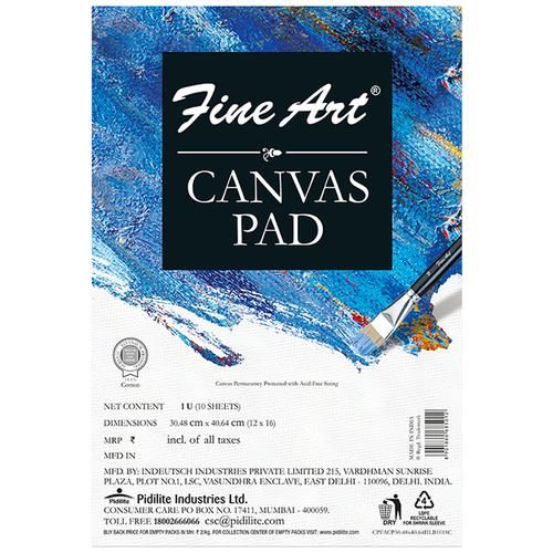 Buy Fine Art Cotton Acrylic Painting Canvas Pad - Sturdy, Long Lasting, 10  Sheets Online at Best Price of Rs 550 - bigbasket